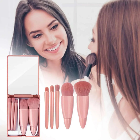5Pcs Makeup Brushes Tool Set Cosmetic Powder Eye Shadow Foundation Blush Blending Make Up Brush - SABR & STYEL